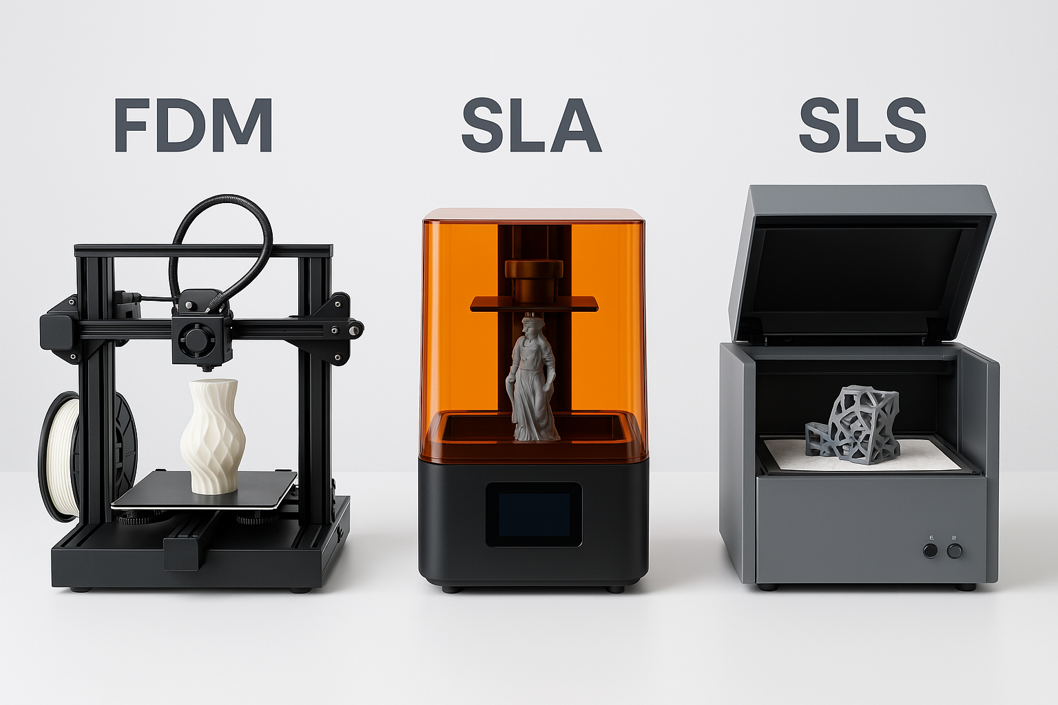 Los diferentes tipos de impresoras 3D y cuál elegir según tu proyecto