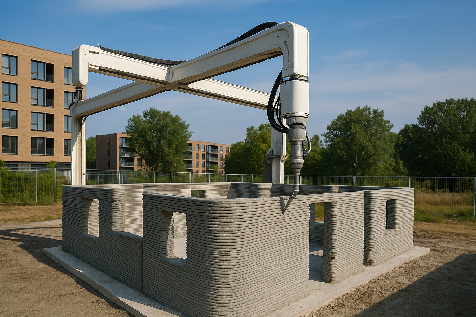 Construcción con impresión 3D: de los ladrillos a las casas completas