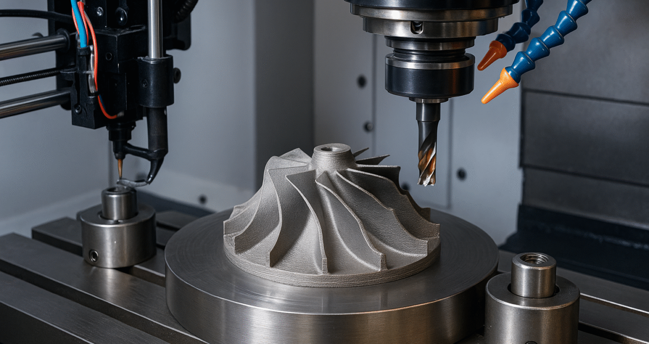 Impresión 3D híbrida: combinar CNC y tecnología aditiva